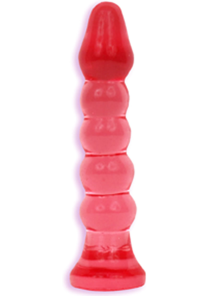 Crystal Jellies Anal Plug 6 Inch Pink