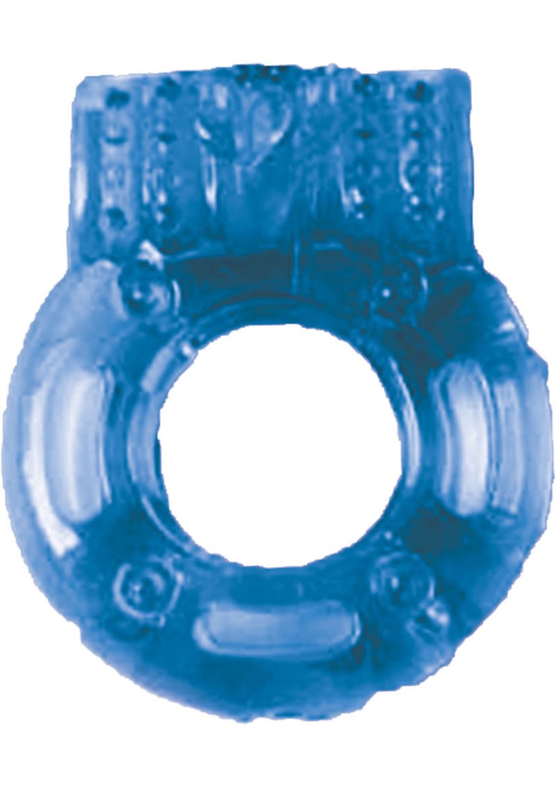 The Macho Vibrating Cockring Blue