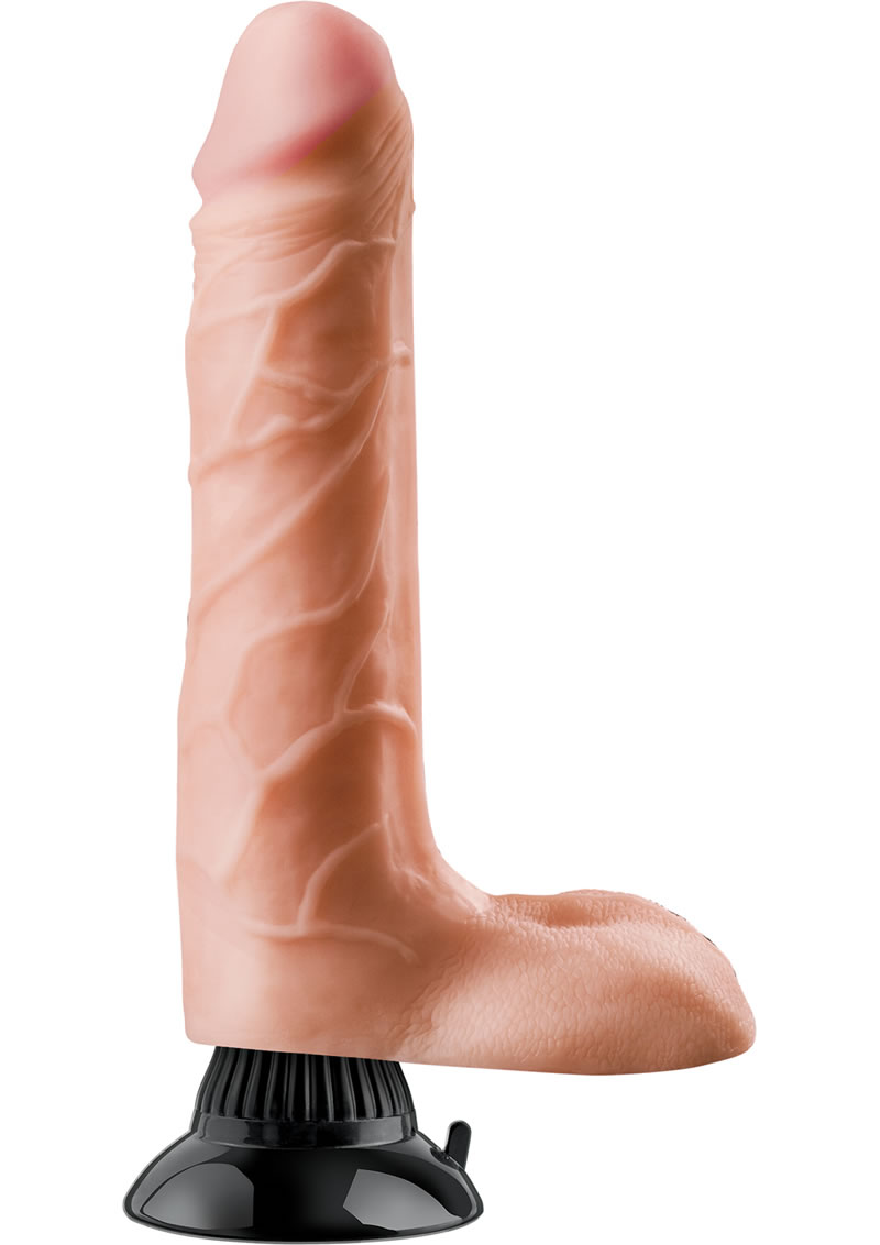 Real Feel Deluxe No 6 Wallbanger Vibrating Dildo Waterproof Flesh 8.5 Inch