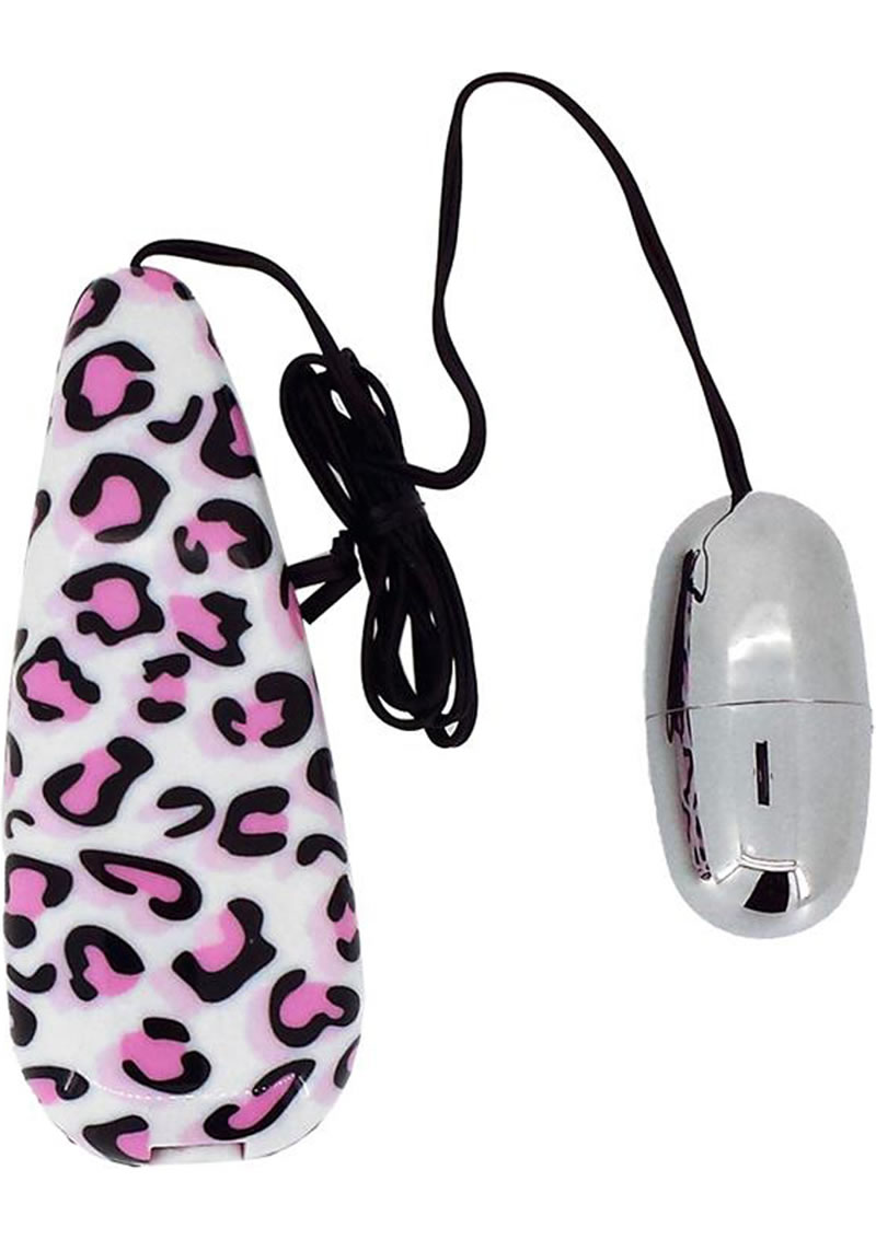 Primal Instinct Wired Remote Control Bullet Leopard Print Pink