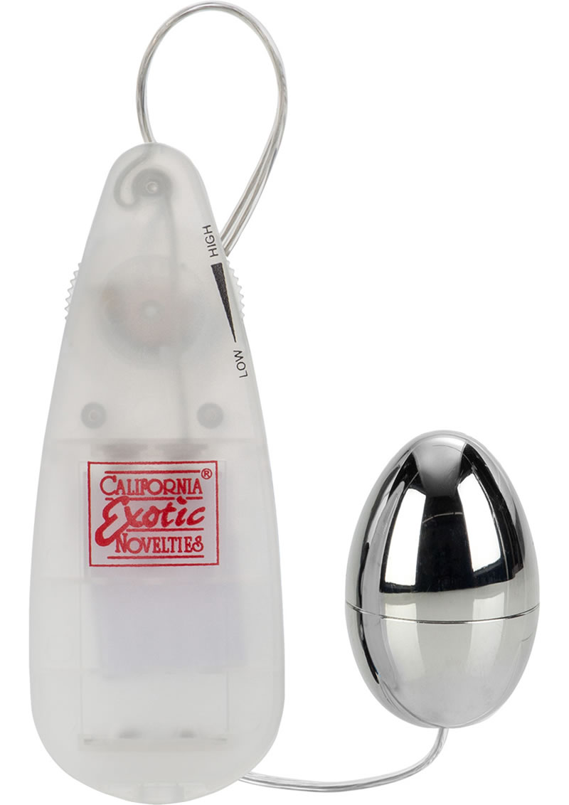 Pocket Exotics Vibrating Egg Silver 2 Inch