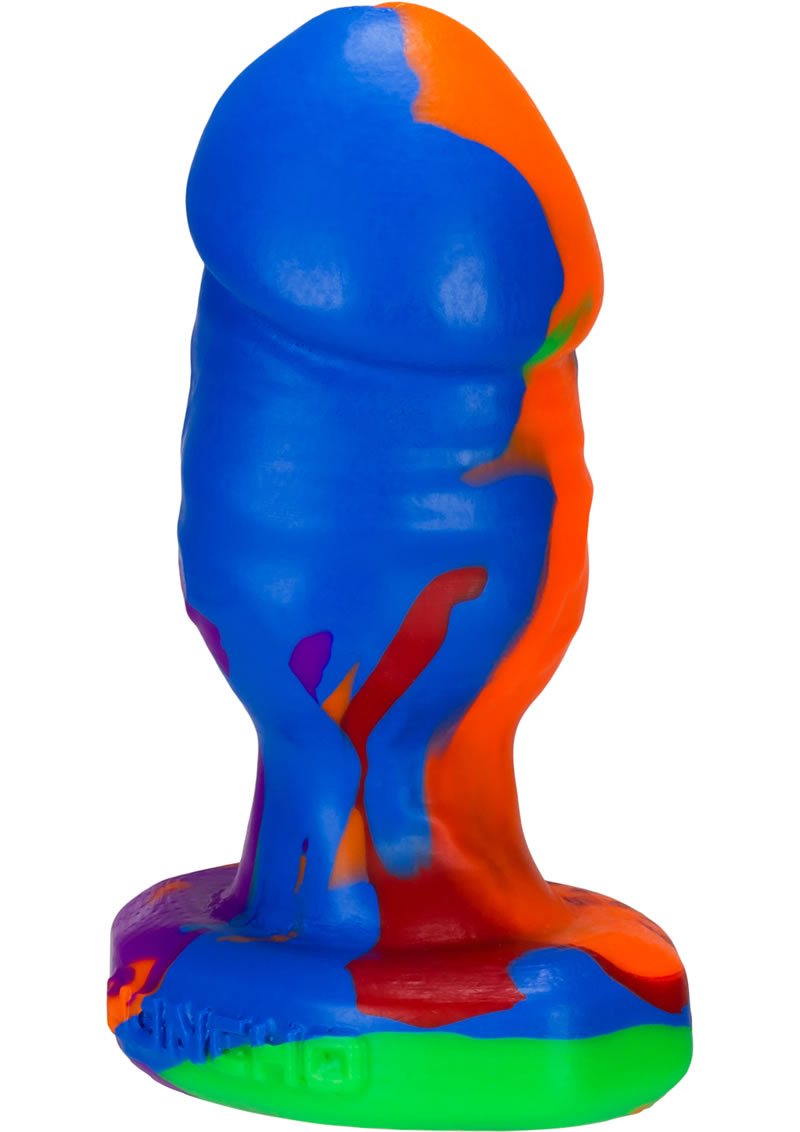 Ox Balls Honcho 1 Silicone Anal Plug Rainbow