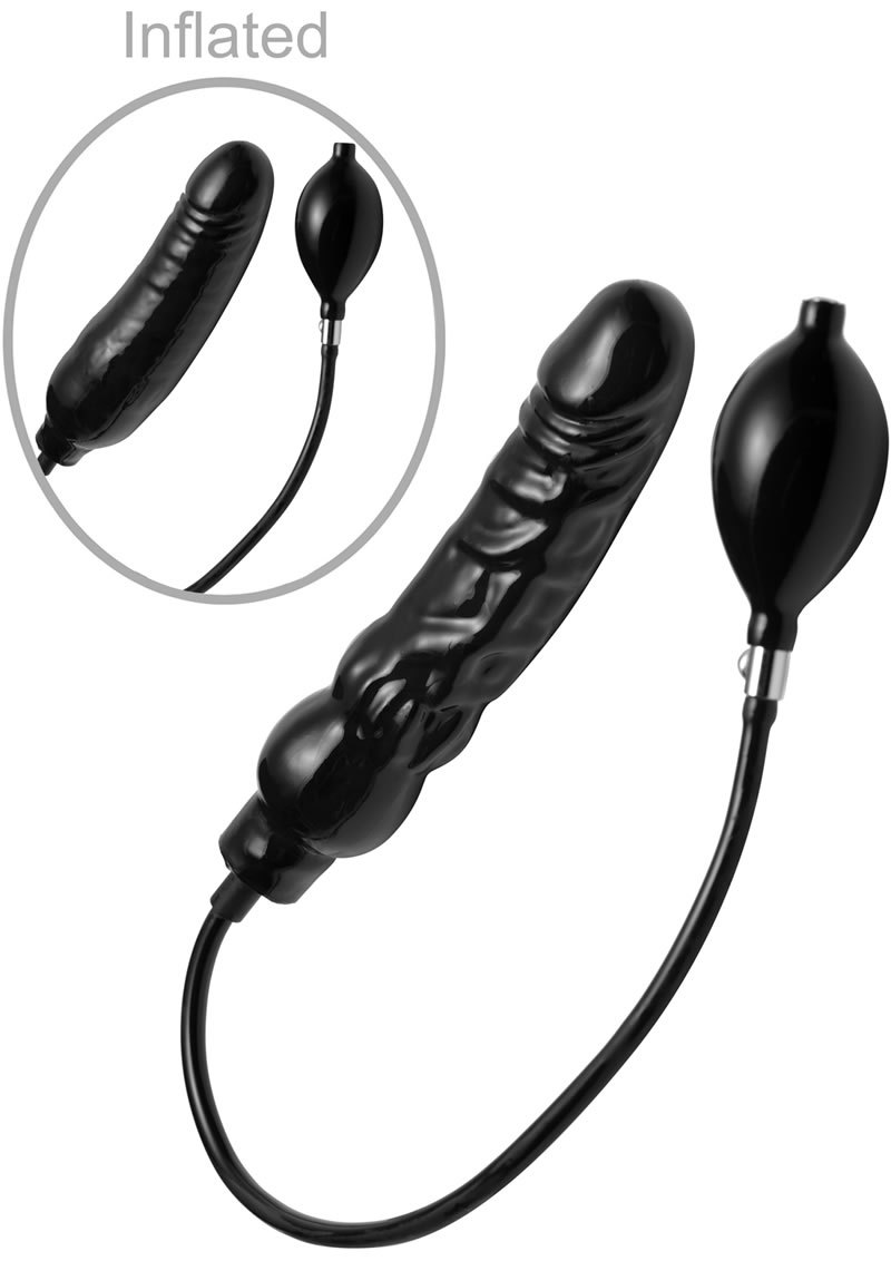 Master Series Primal Inflatable Dildo Black