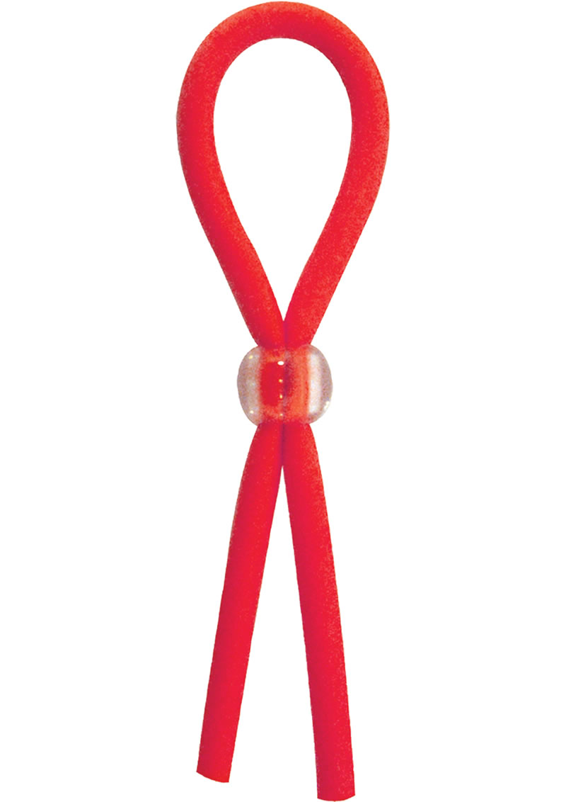 Ram Squeezer Cock Ring Adjustable Red