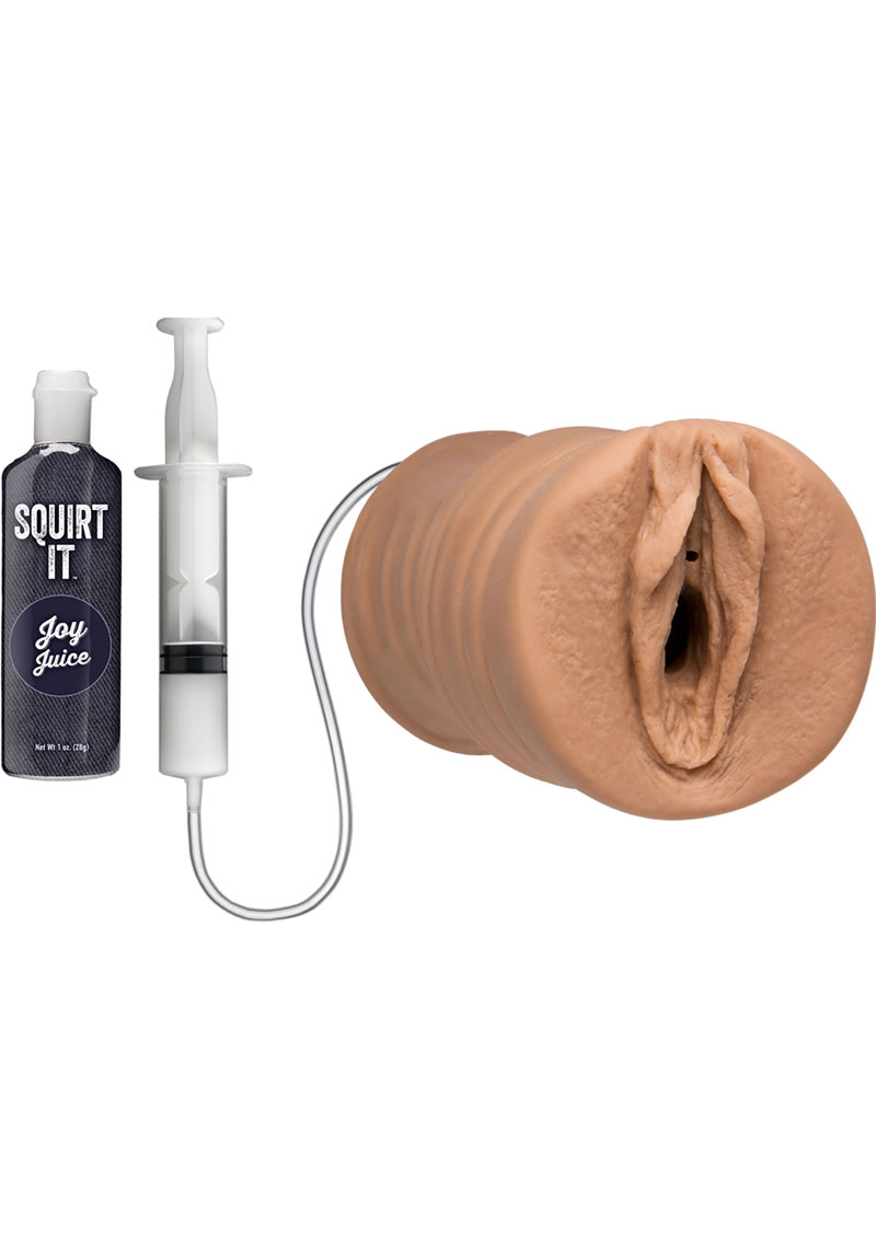 Squirt it Squirting Pussy with 1FL OZ Joy Juice Ultaskyn Caramel