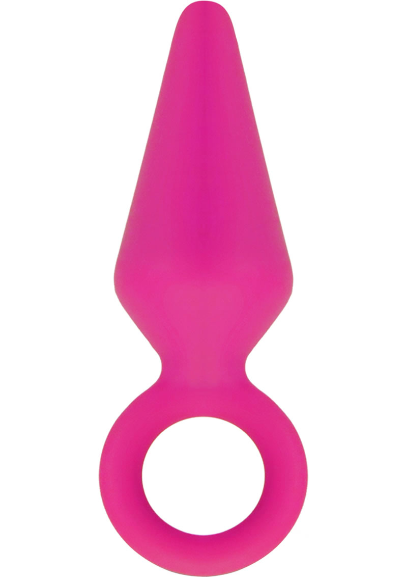 Luxe Candy Rimmer Silicone Anal Medium Fuchsia