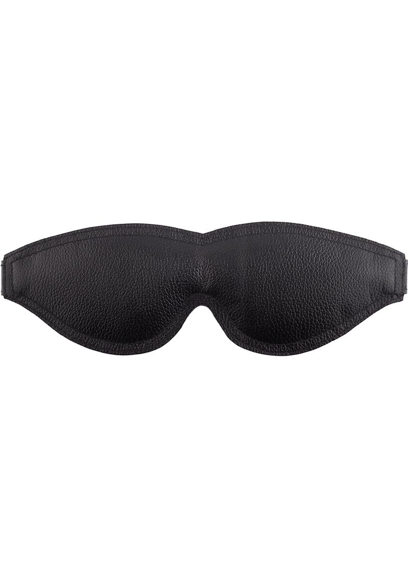 Rouge Padded Blindfold Leather Black