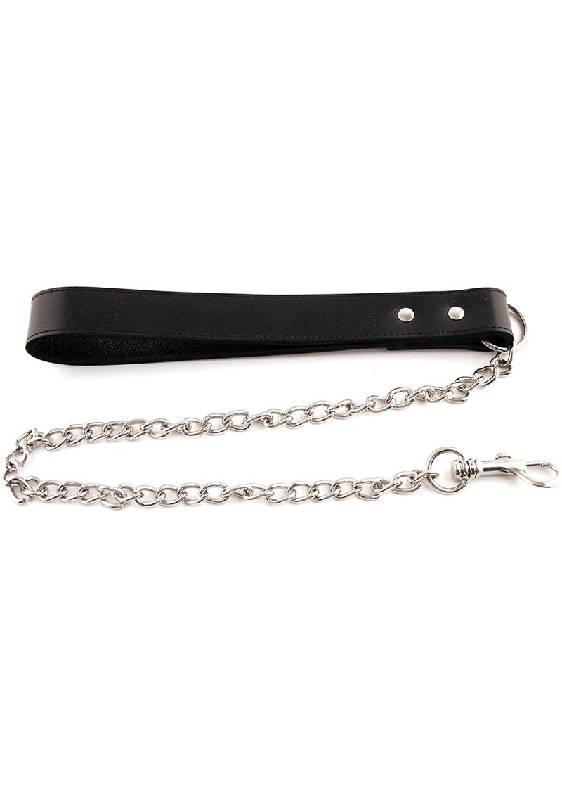 Rogue Dog Lead With Chain Black