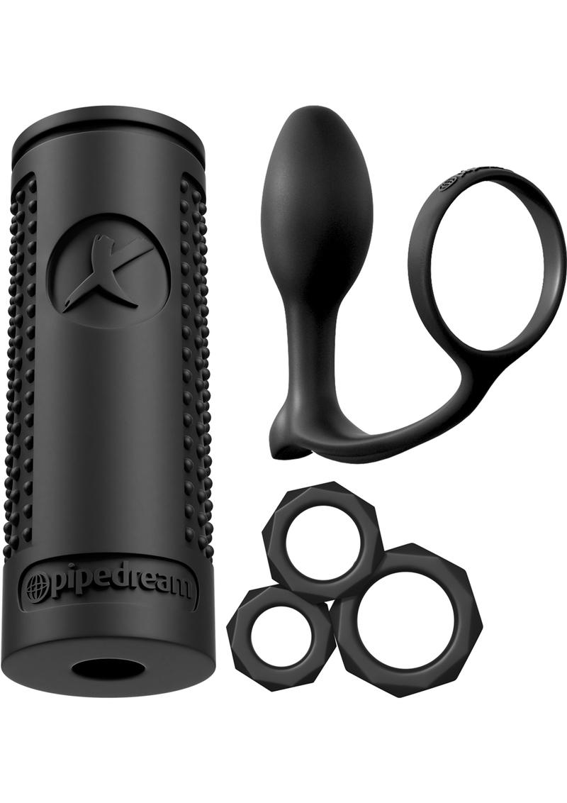 PDX Elite Ass-Gasm Explosion Kit Silicone Black