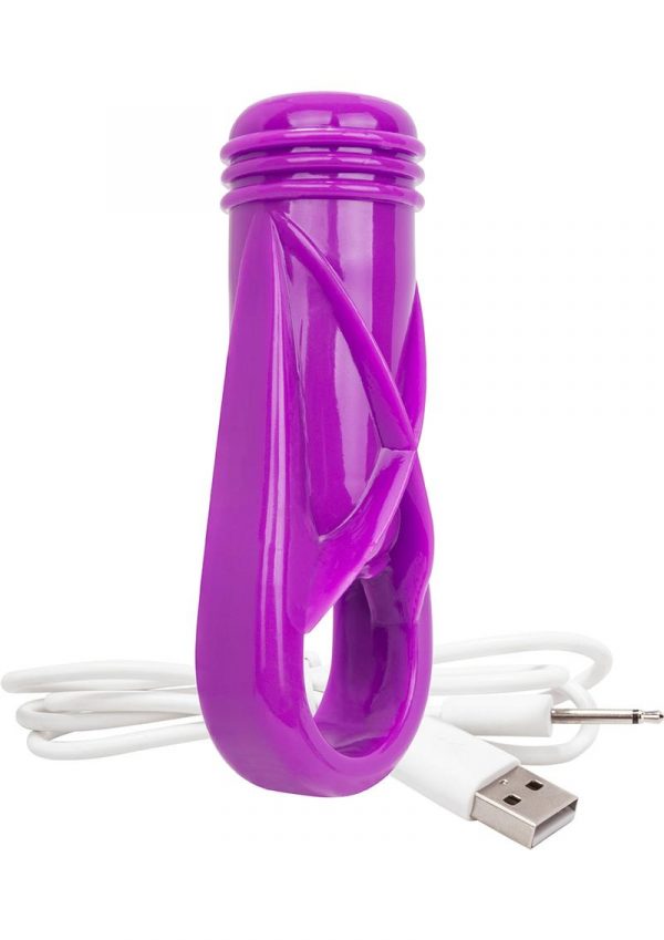 Charged OYeah Plus USB Rechargeable Cock Ring Waterproof Purple