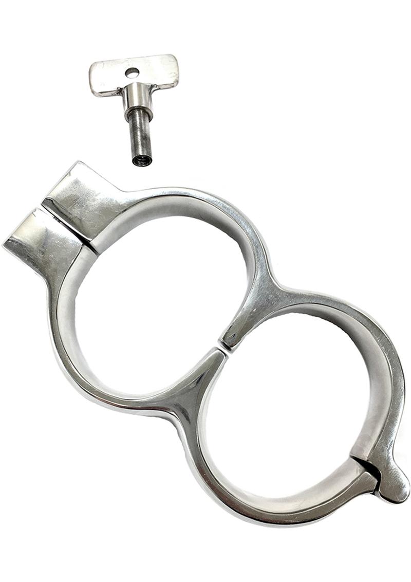 Rouge Lockable Wrist Cuffs Stainless Steel