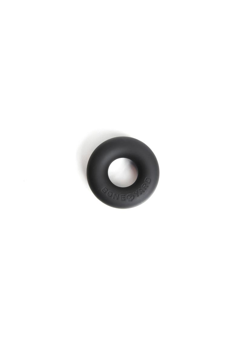 Bone Yard Ultimate Silicone Cockring Black 2 Inch Diameter