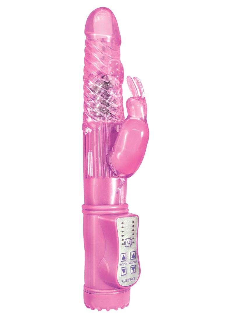 Energize Her Bunny 04 Dual Motor Rotating Rabbit Vibe Waterproof Pink 9 inch