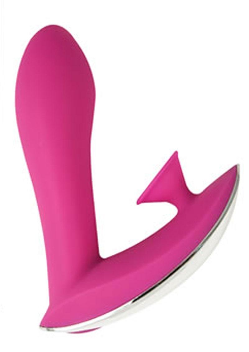 Infinitt Silicone Suction Massager Three Waterproof Pink 4.75 Inch