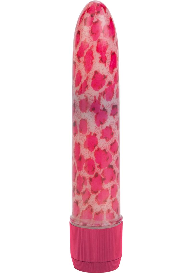 HOUSTONS PINK LEOPARD MASSAGER 4.5 INCH PINK