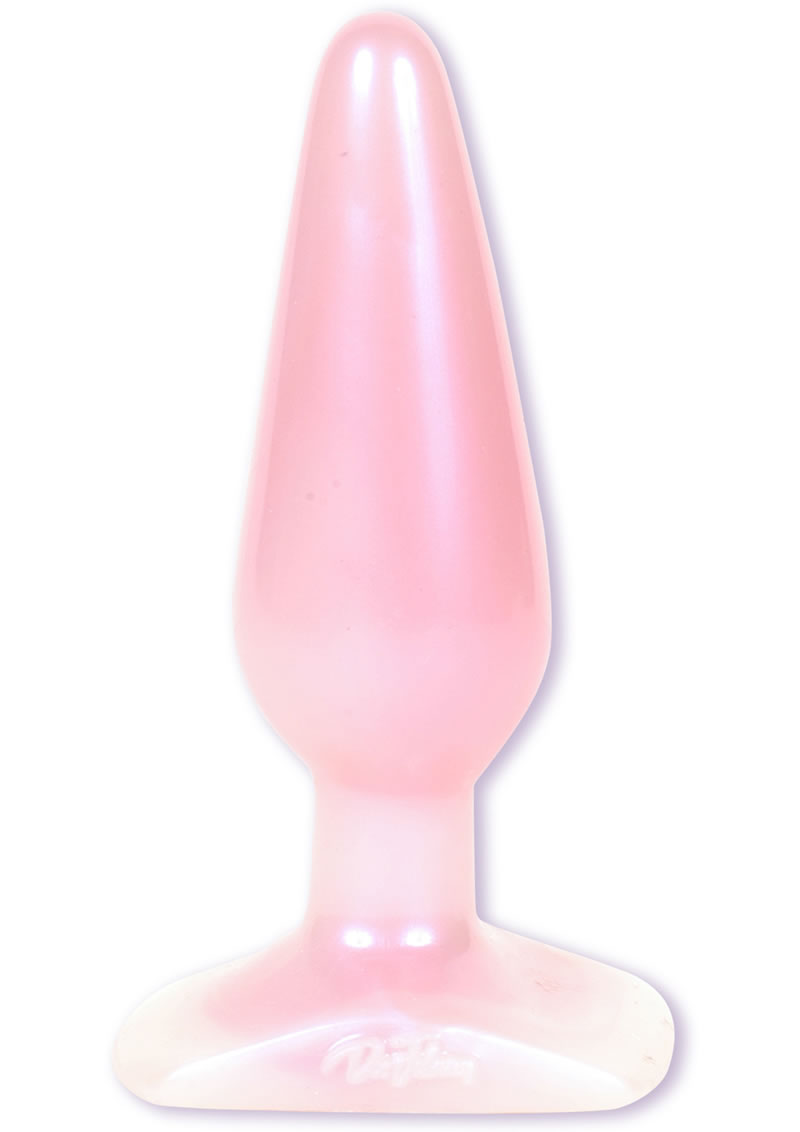 Crystal Jellies Jelly Butt Plug Medium Sil A Gel Pink