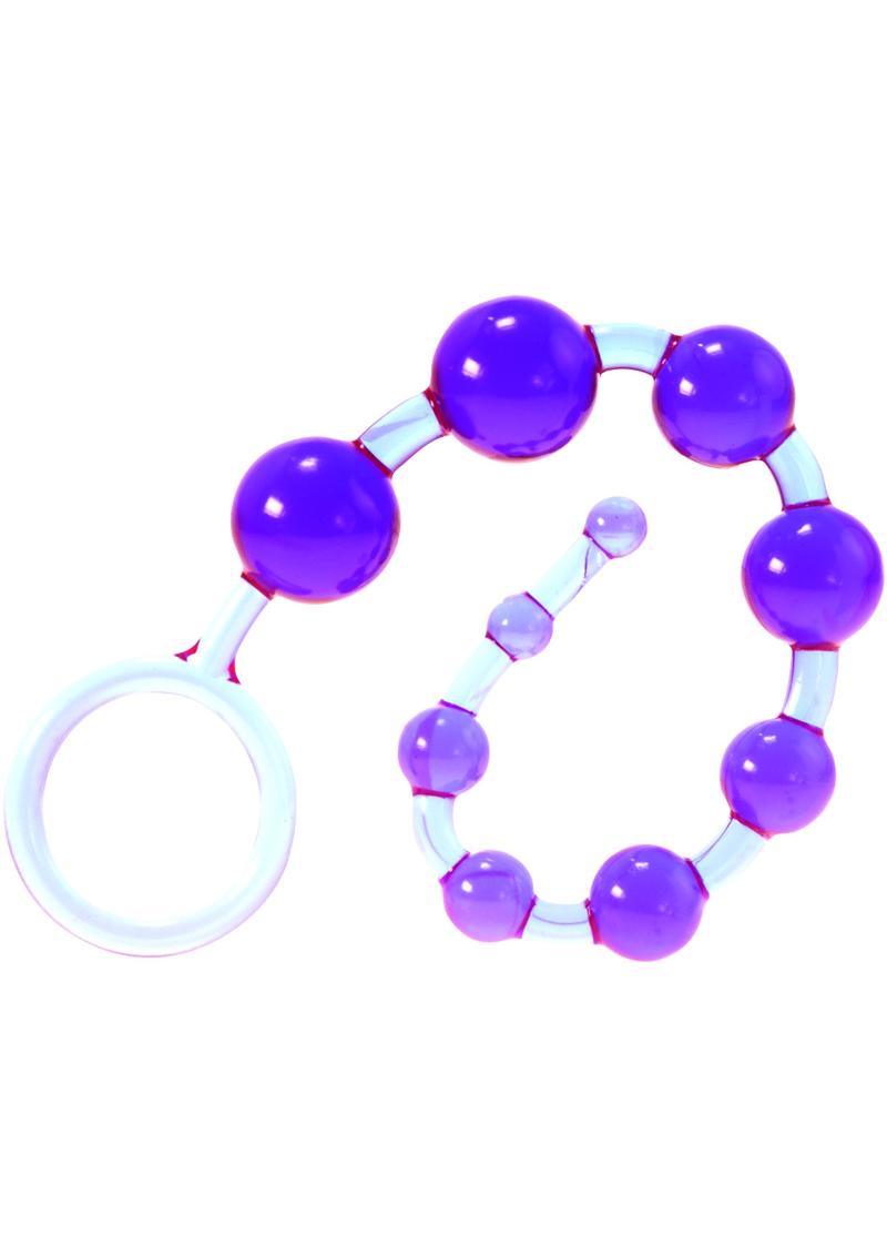 Kinx Dragons Tail Anal Beads Waterproof Purple 10.75 Inches