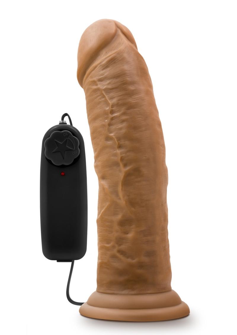 Dr Skin Dr Joe Dildo 8in Vibrating With Wired Remote - Caramel