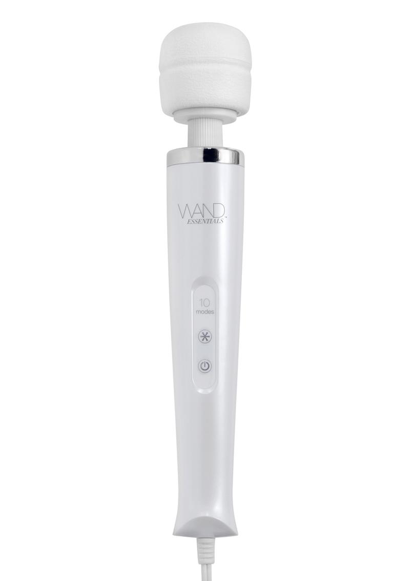 Wand Essentials Spellbinder Flexi-Neck 10 Function Plug In Jack Wand Massager White 12.75 Inch