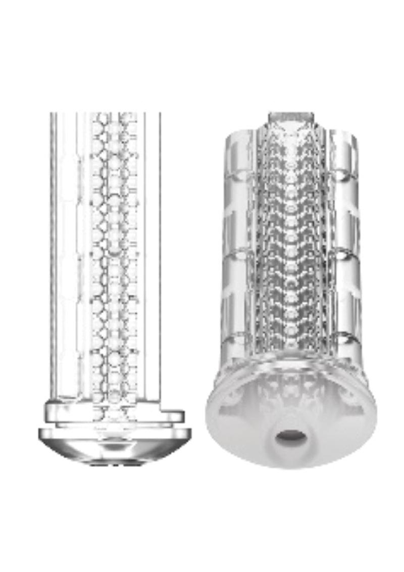 Titan Power Sleeve Male Masturbator  Clear