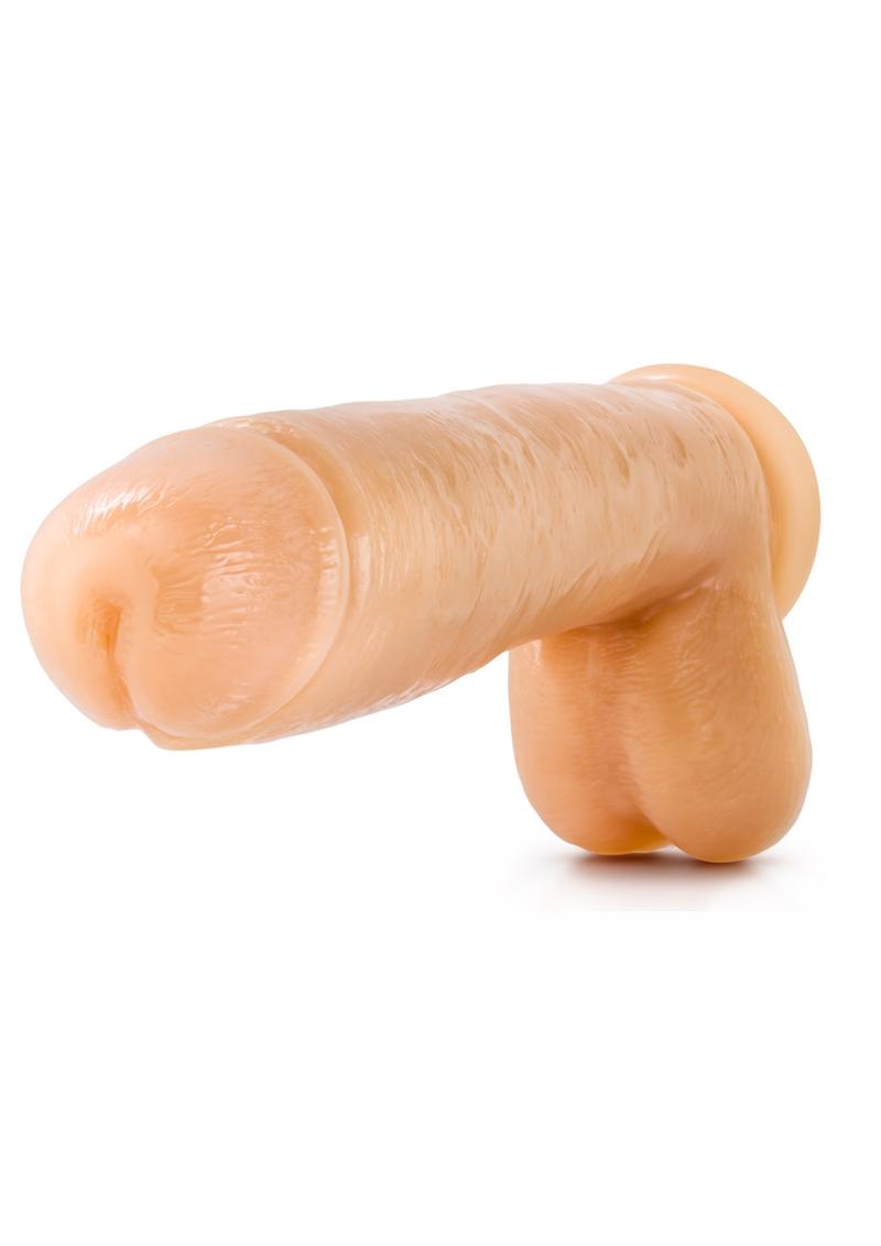 Hung Rider Butch Dildo Harness Compatible Suction Cup Beige 11 Inch