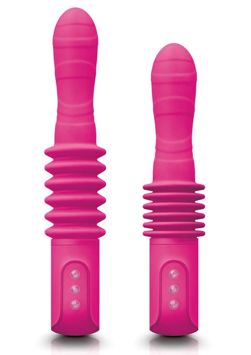 Inya Deep Stroker Rechargeable Thrusting Vibrating Wand - Pink