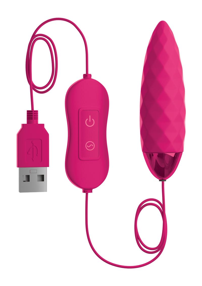 OMG Bullets Fun Vibrating Bullet Multi Function Rechargeable Silicone Pink