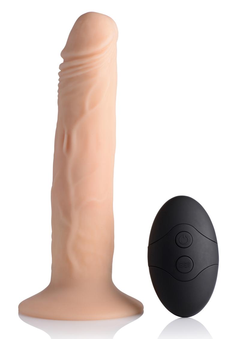 Thump It 7X Wireless Remote Control Thumping Silicone Realistic Dildo Flesh 8 Inches