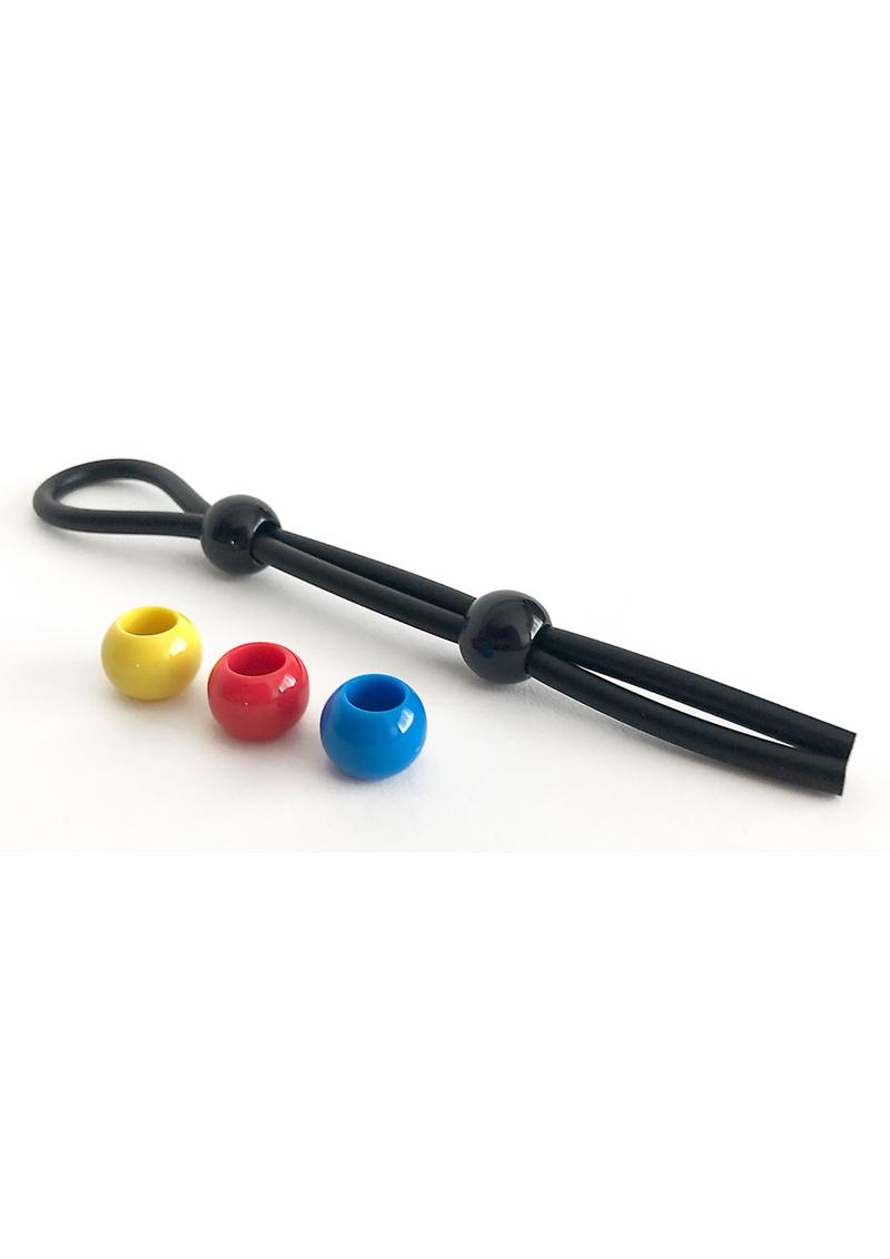 Bone Yard Cock Leash Silicone Double Slide Adjust Code Your Bone