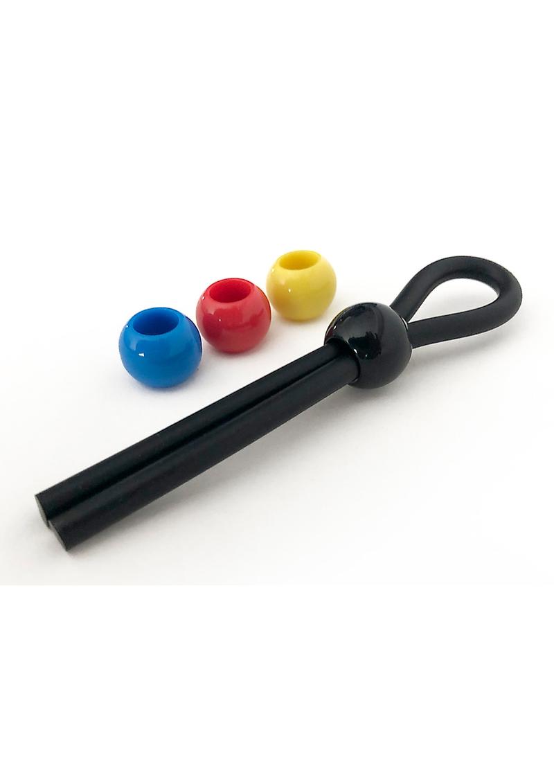 Bone Yard Cock Leash Silicone Single Slide Adjust Code Your Bone