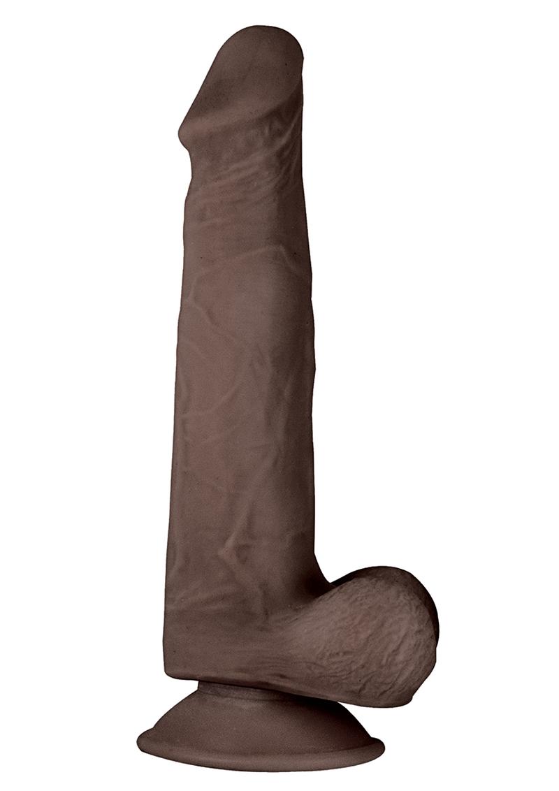 Realcocks Dual Layered #3  Bendable Realistic Dong Waterproof 7.5 Inches  Dark Brown