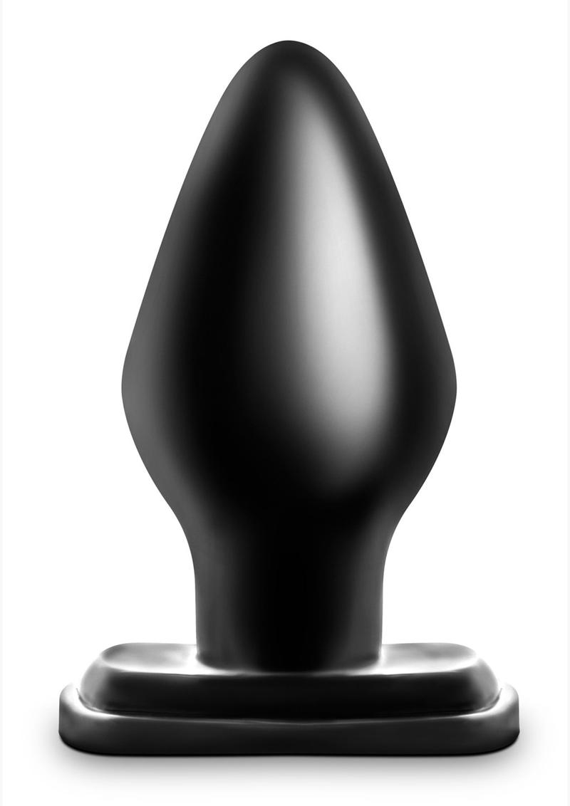 Anal Adventures  XXL Anal Plug Silicone Black 3 Inch Width