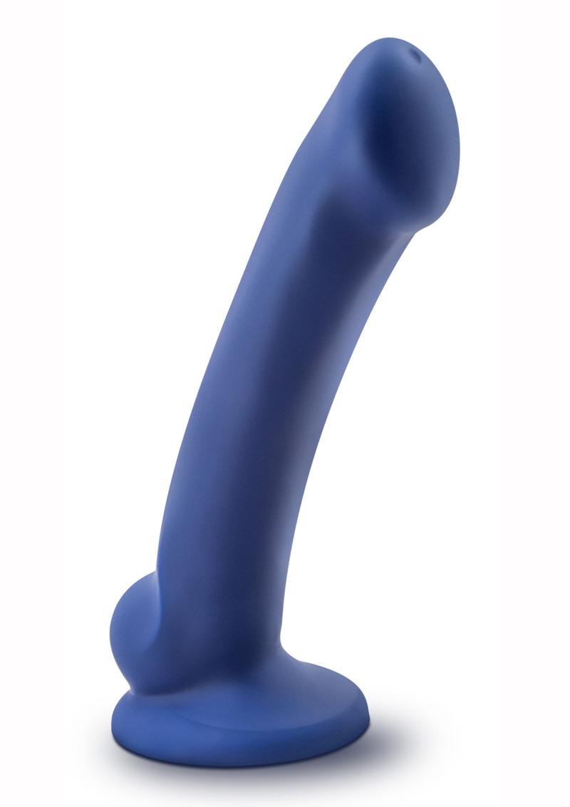 Avant D10 Ergo Mini  Non Vibrating Dildo Silicone Suction Cup Base Harness Compatible Waterproof Blue