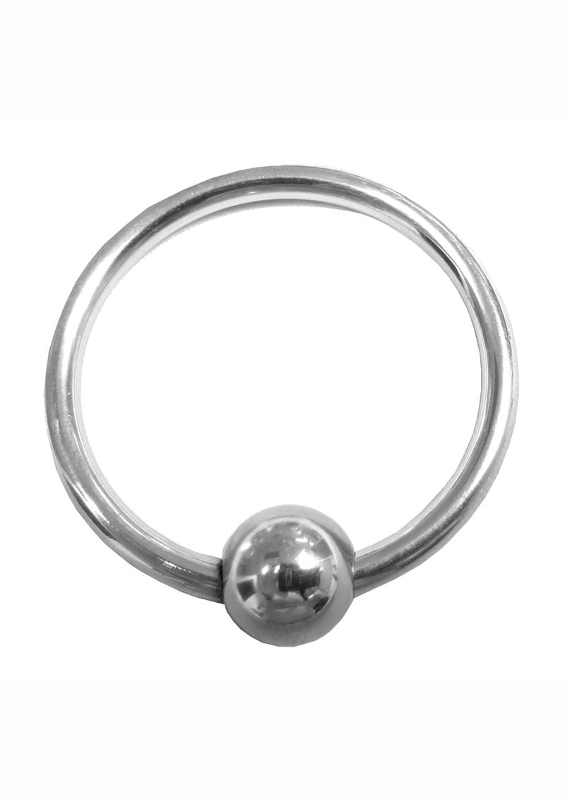 Rouge Stainless Steel Glans Ring With Ball