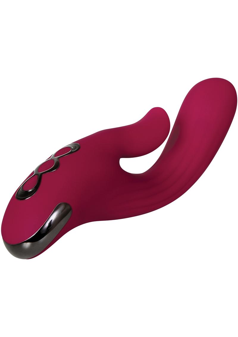 Red Dream Vibrator Multi Function Multi Speed Vibrator Silicone Rechargeable Burgundy