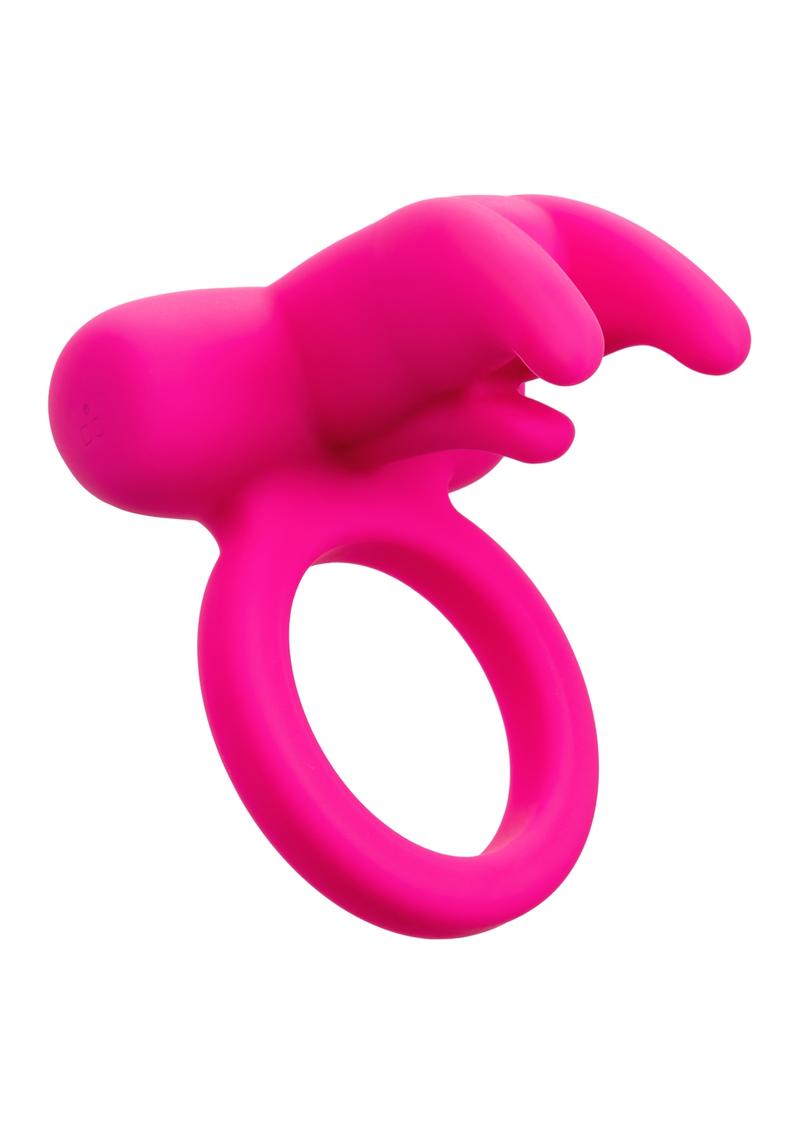 Silicone Rechargeable Triple Clit Flicker Stimulator - Pink