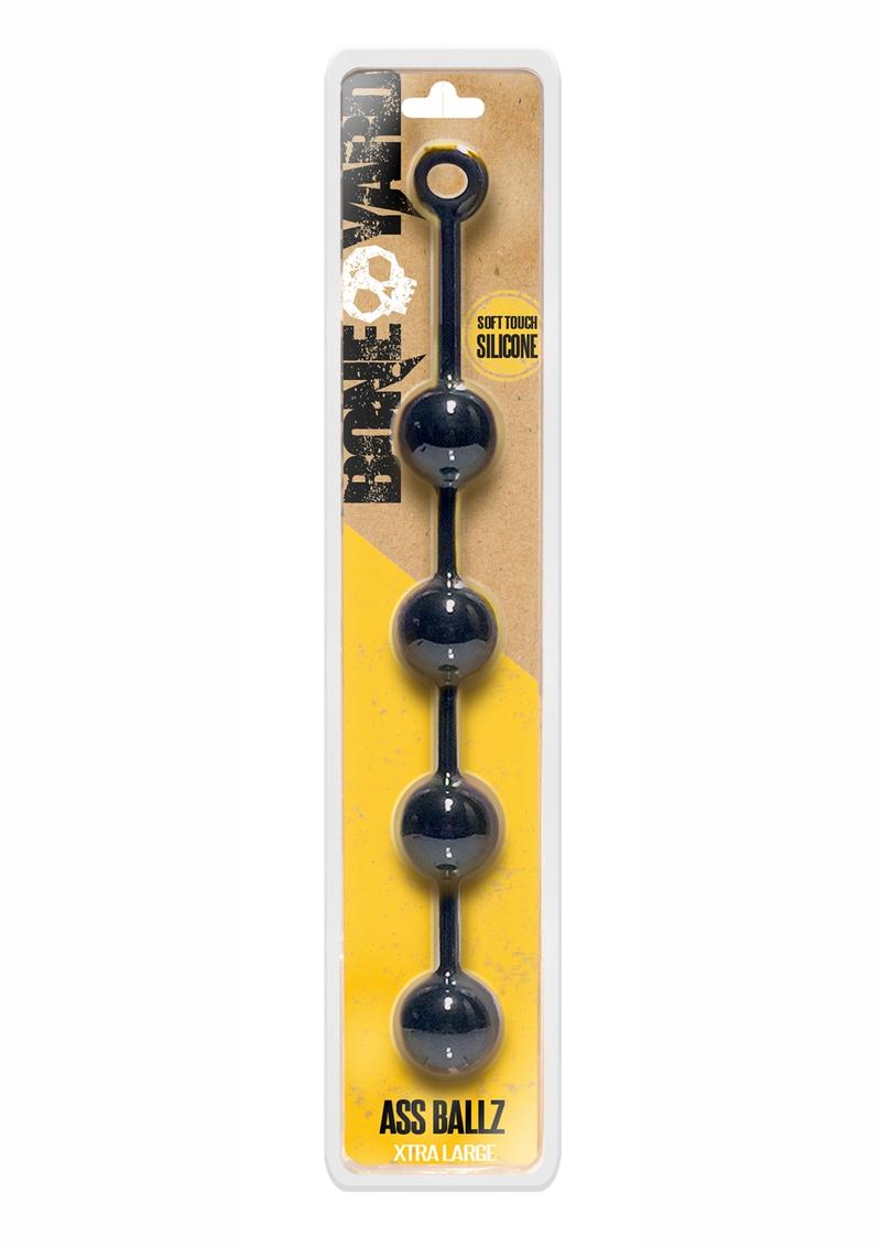 Boneyard Ass Ballz Silicone Anal Beads XLarge - Black