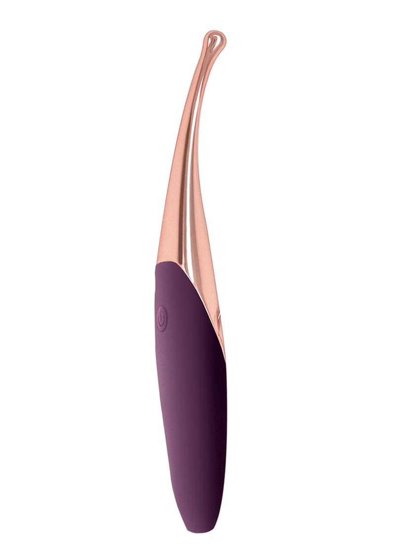 Lustful Climaxer Silicone Rechargeable Vibrator - Eggplant