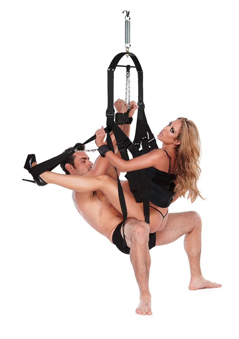 Whipsmart Bondage Pleasure Swing - Black