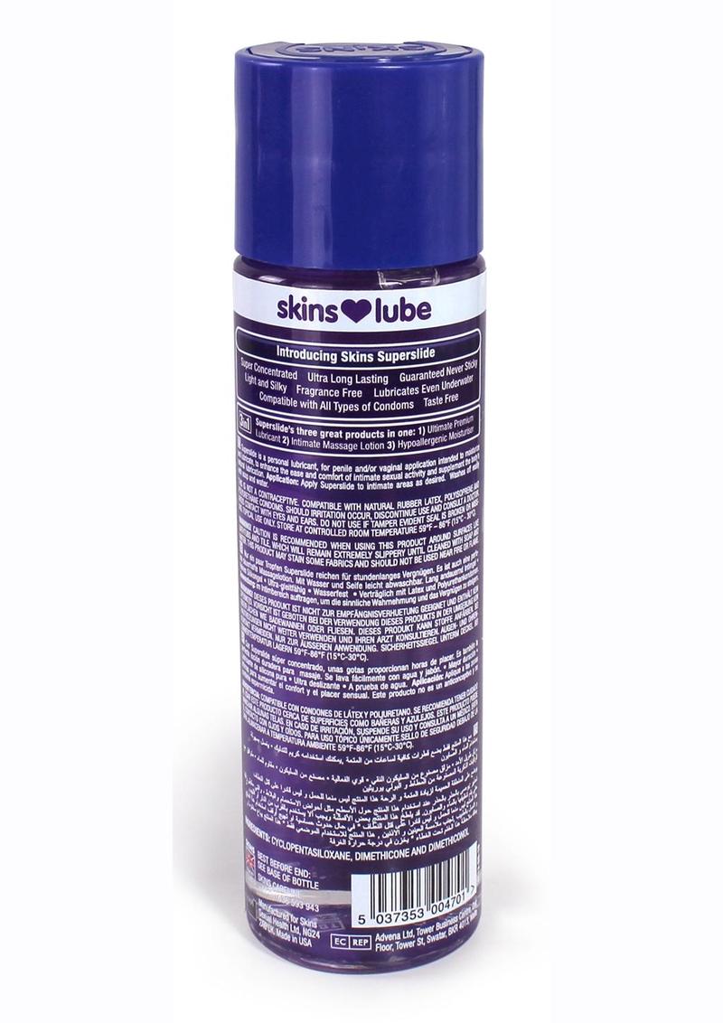 Skins Super Slide Silicone Based Lubricant 4.4oz