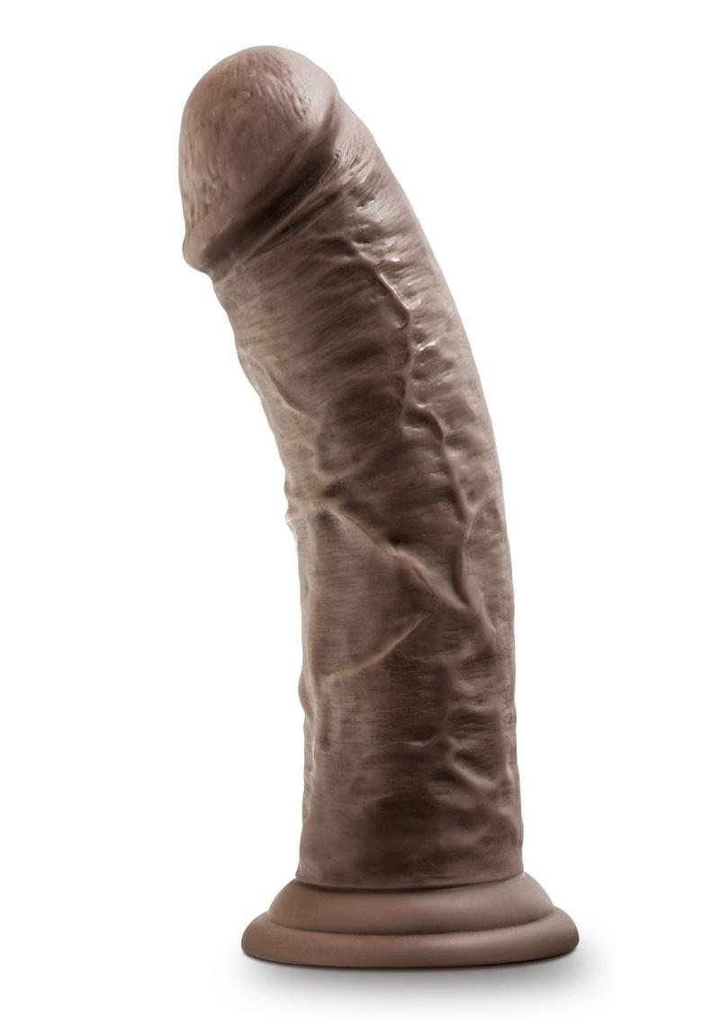 Dr. Skin Glide Self Lubricating Dildo 8in - Chocolate