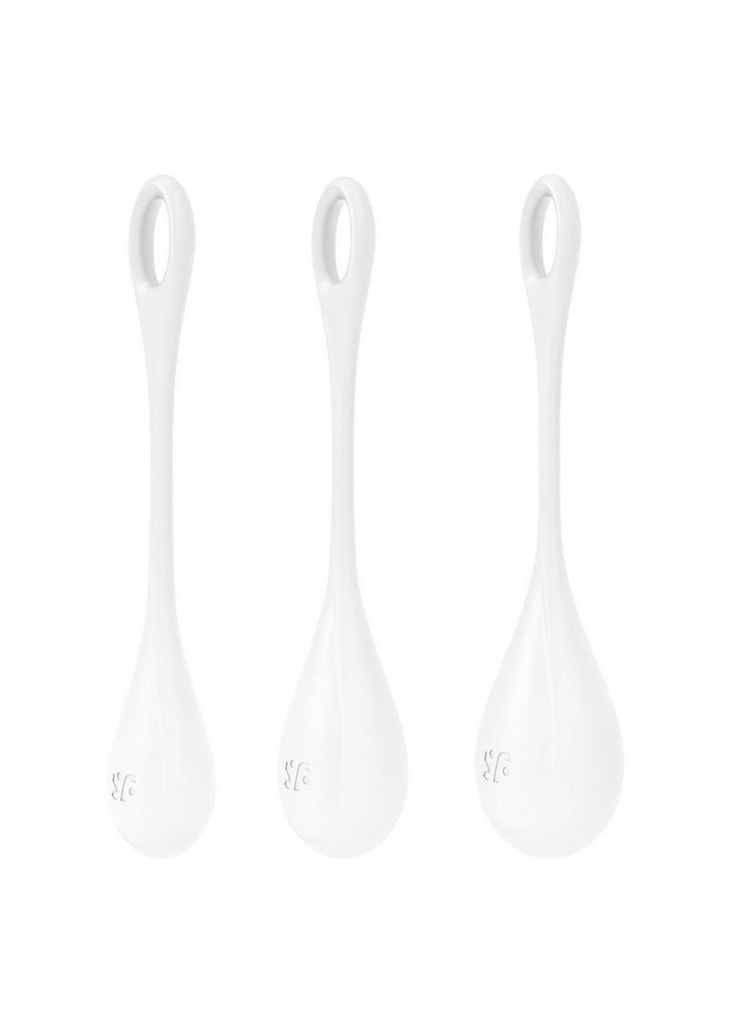 Satisfyer Yoni Power 1 Silicone Weighted Ben Wa Balls Set - White