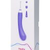 Lovense Hyphy Remote Controlled Silicone Dual End Vibrator - Purple