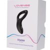 Lovense Diamo Remote Controlled Vibrating Silicone Cock Ring - Black