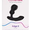 Lovense Edge 2 Remote Controlled Silicone Prostate Massager - Black