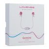 Lovense Gemini Rechargeable Silicone App-Control Nipple Clamps - Pink