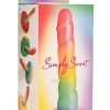 Simply Sweet Swirl Silicone Rainbow Dildo
