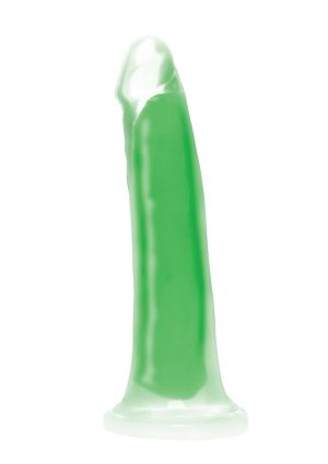 Lollicock Glow in the Dark Silicone Dildo 7in - Green