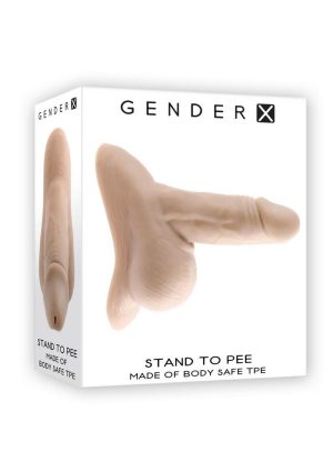 Gender X TPE Stand to Pee Hollow Dong - Vanilla