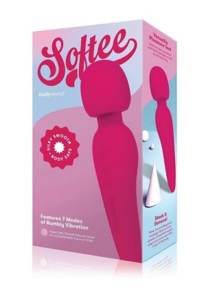 Bodywand Softee Rechargeable Silicone Wand - Hot Pink